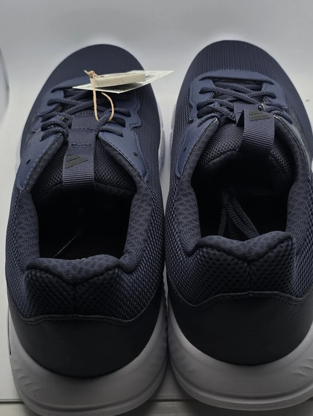 adidas Men's Navy Blue and Black Cloudfoam Flex Sneakers